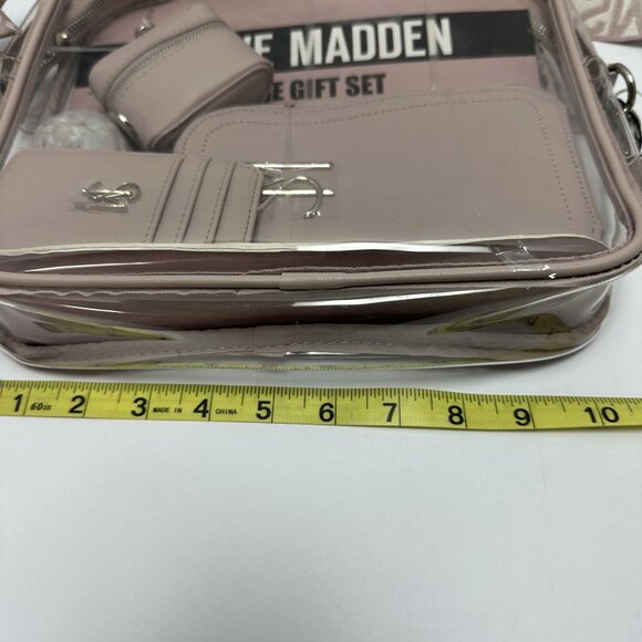 Steve Madden Pink Clay 4 Piece Gift Set Clear Crossbody Bag - Picture 6 of 11